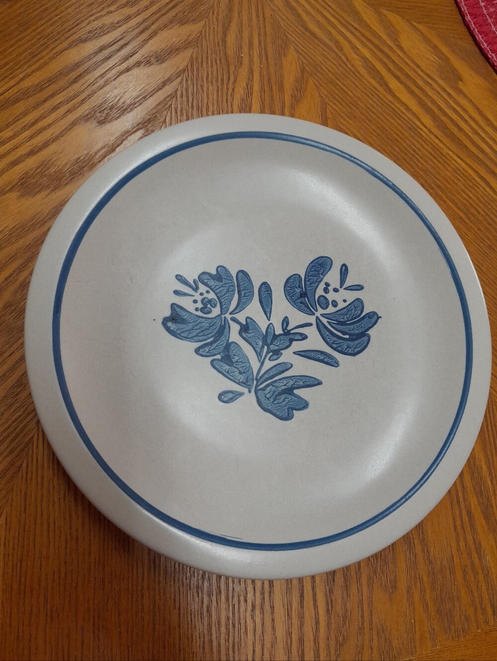 Pfaltzgraff Blue Floral Stoneware Dinner Plate